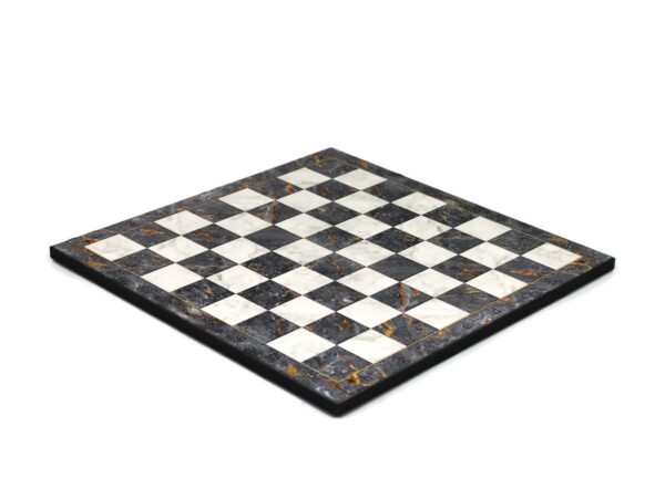 Classic Range Wooden Flat Chess Board ''Grey Marble''- 14''