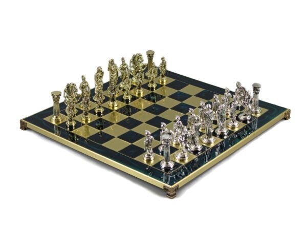 Metal Range Chess Set Sapphire Blue 18'' - 500B - Image 2