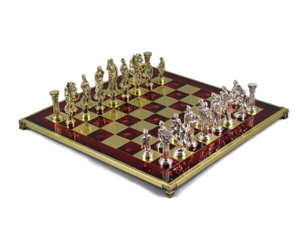 Metal Range Chess Set Ruby Red 18'' - 500R - Image 3