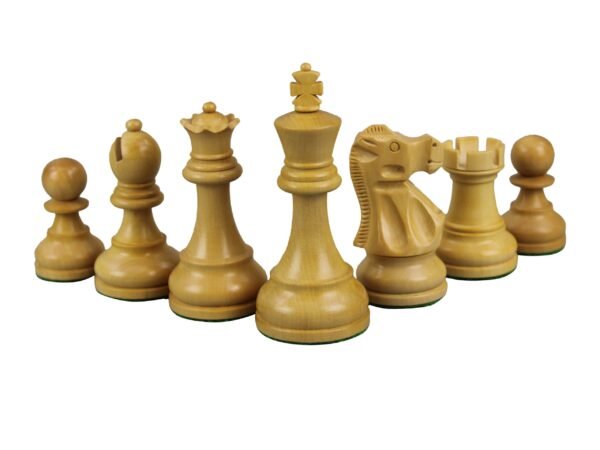 1972 Staunton Reykjavik Chess Pieces Broadbase Series Ebonised 4 Inch - Image 2