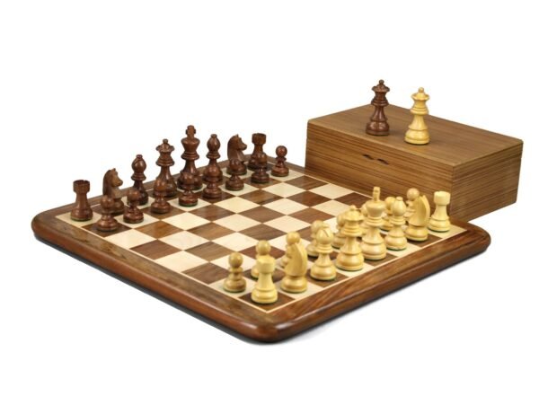 Original Range Chess Set Sheesham Flat Board 14'' With Downhead Staunton Chess Pieces