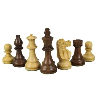 Macassar Chess Set 20 Inch with Weighted Sheesham Staunton French Knight Pieces 3.75 Inch