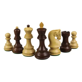 Macassar Chess Set 20 Inch with Weighted Sheesham Zagreb Staunton Chess Pieces 3.75 Inch