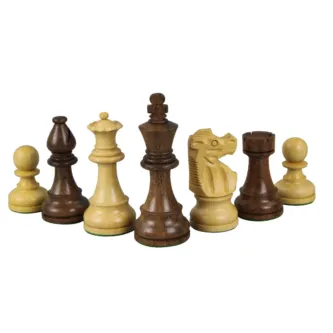 Mahogany Chess Set 20 Inch with Weighted Sheesham Staunton French Knight Pieces 3.75 Inch