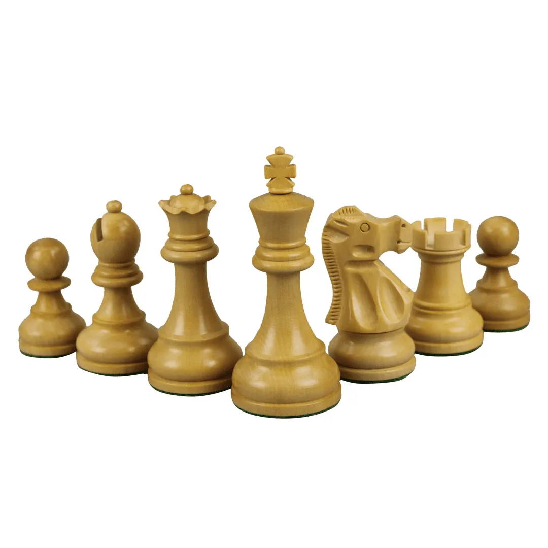 1972 Sheesham Reykjavik Broadbase Staunton Chess Pieces 3.75 Inch - Image 2