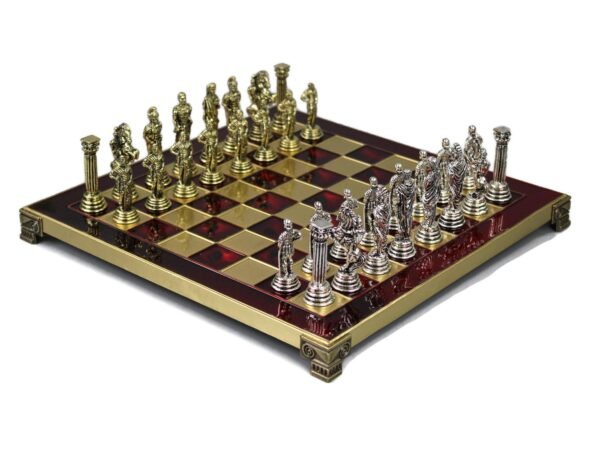 Metal Range Chess Set Ruby Red 11'' - 200R