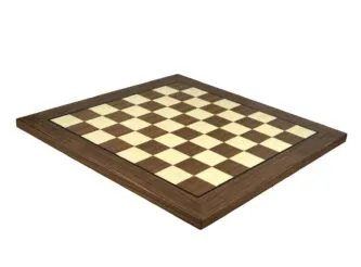 Walnut Chess Set 20 Inch With Helena Flat Chess Board and Weighted Sheesham Atlantic Classic Staunton Chess Pieces 3.75 Inch
