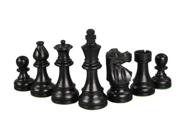 Sheesham Chess Set With Sheesham Flat Chess Board 20 Inch and Ebonised French Knight Chess Pieces 3.75 Inch - Image 8