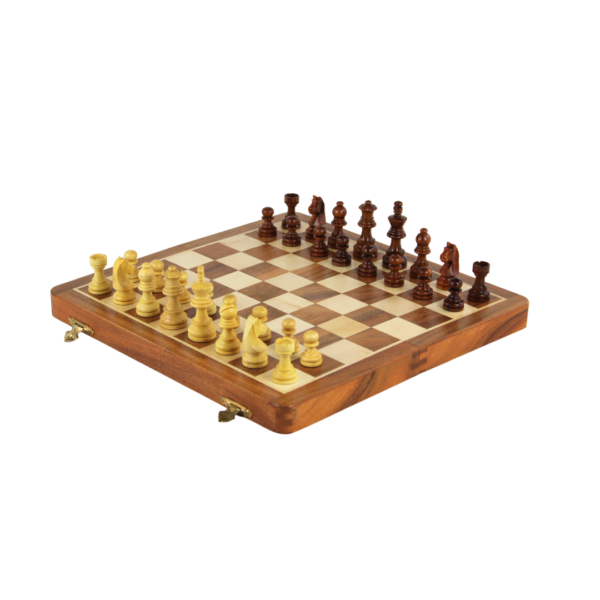 Travel Sheesham Foldable Chess Set 14 Inch - Image 2