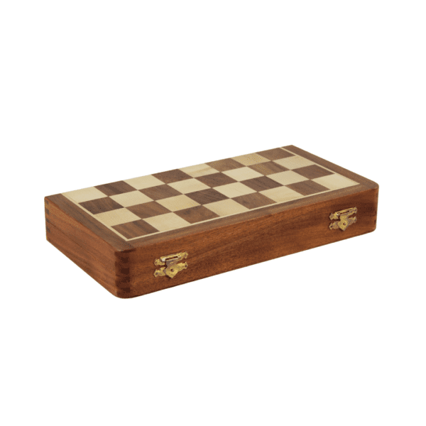 Travel Sheesham Foldable Magnetic Chess Set 12 Inch