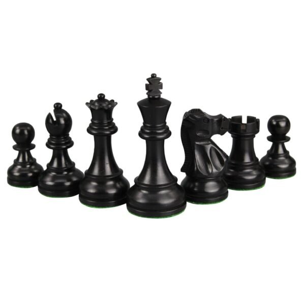 Tiger Ebony Chess Set 20 Inch With Weighted Ebonised Staunton Reykjavik Chess Pieces 3.75 Inch - Image 7