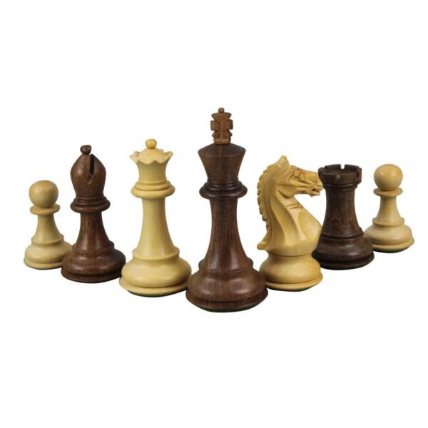 Macassar Chess Set 20 Inch with Weighted Sheesham Staunton Fierce Knight(Queens Gambit) Chess Pieces 3.75 Inch - Image 5