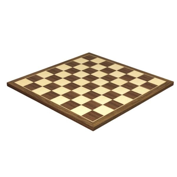 Walnut Chess Set 20 Inch with Weighted Ebonised Staunton French Knight Chess Pieces 3.75 Inch - Image 2