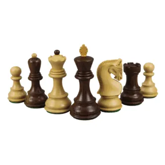 Mahogany Chess Set 20 Inch with Weighted Sheesham Zagreb Staunton Pieces 3.75 Inch
