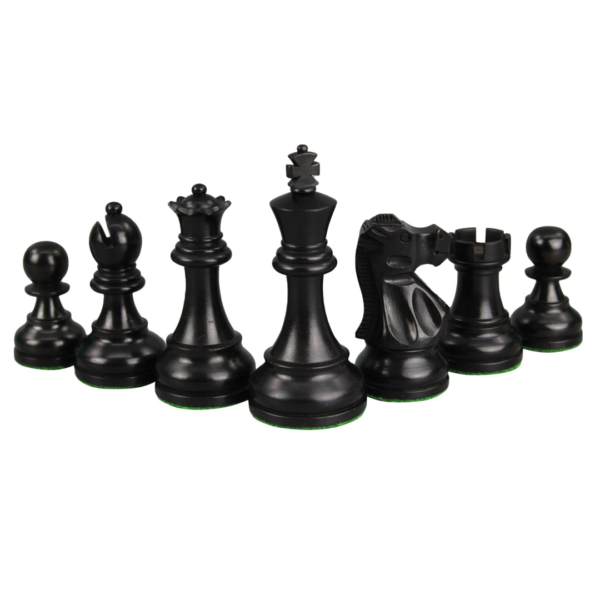 Sheesham Chess Set With Sheesham Flat Chess Board 20 Inch and Ebonised Reykjavik Chess Pieces 3.75 Inch - Image 9