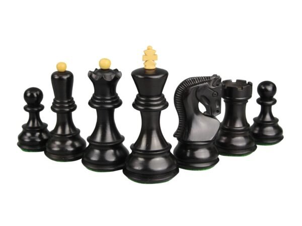 Sheesham Chess Set With Sheesham Flat Chess Board 20 Inch and Ebonised Zagreb Chess Pieces 3.75 Inch - Image 9