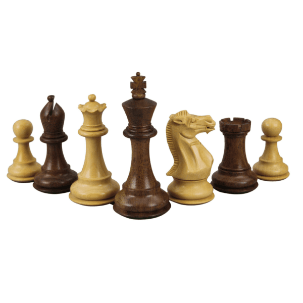 Sheesham Chess Set With Sheesham Flat Chess Board 20 Inch and Sheesham Morphy Professional Staunton Chess Pieces 3.75 Inch - Image 7