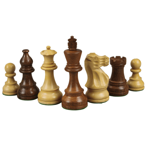 Mahogany Chess Set 16 Inch With Flat Chess Board and Weighted Sheesham Classic Staunton Chess Pieces 3 Inch - Image 5