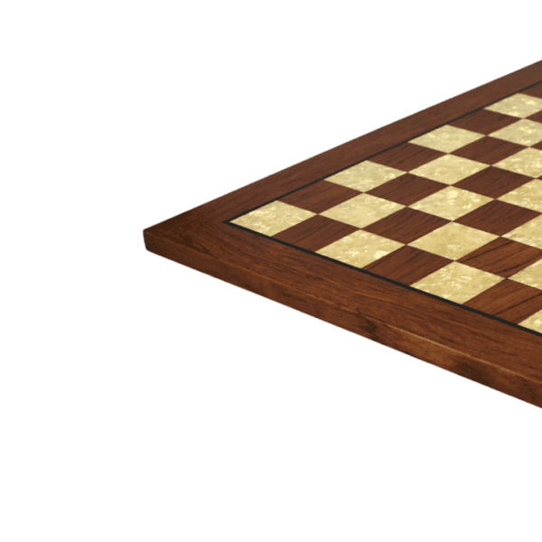 Helena Flat Mother of Pearl Rosewood Chess Board 20 Inch - Image 3