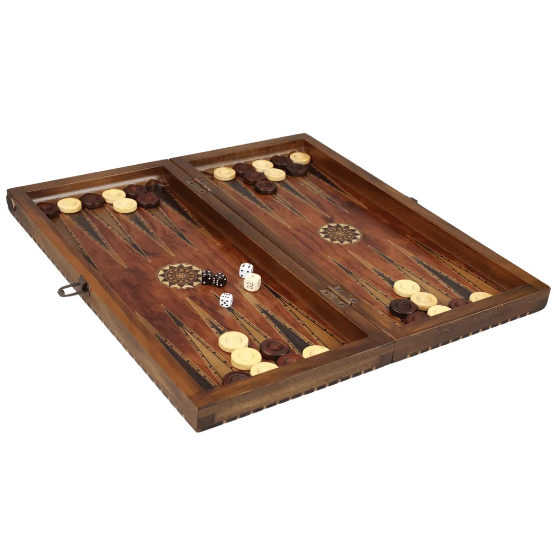 Helena Rural Rosewood Backgammon Set 20 Inch - Image 5
