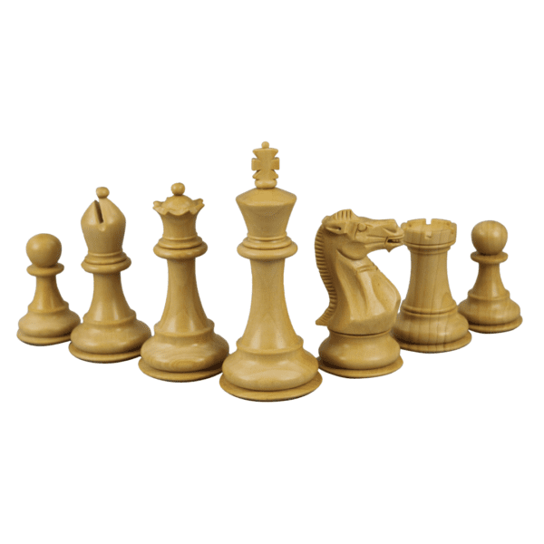 Mahogany Chess Set 21 Inch with Weighted Ebonised Morphy Series Professional Staunton Chess Pieces 3.75 Inch - Image 6