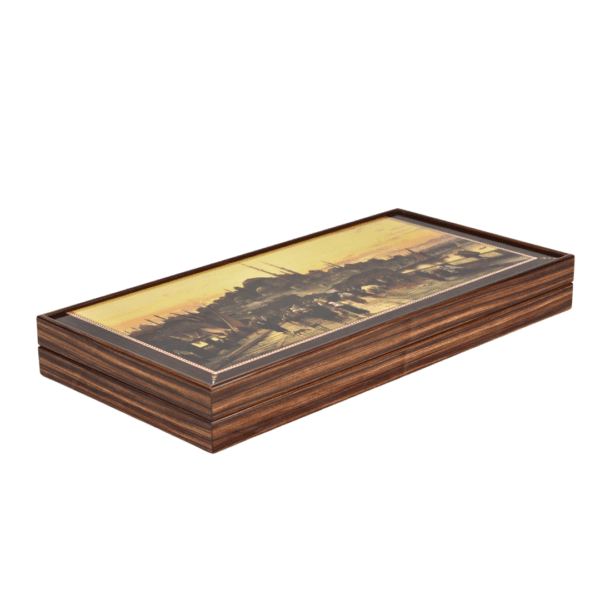 Wooden Istanbul Design Backgammon Set 20 Inch