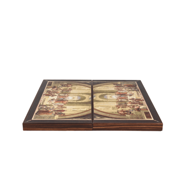 Wooden Athens Design Backgammon Set 19 Inch - Image 3