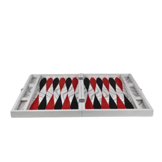 Leatherette Illusion Design Backgammon Set 23 Inch