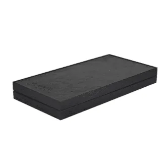 Leatherette Midnight Black Design Backgammon Set 19 Inch