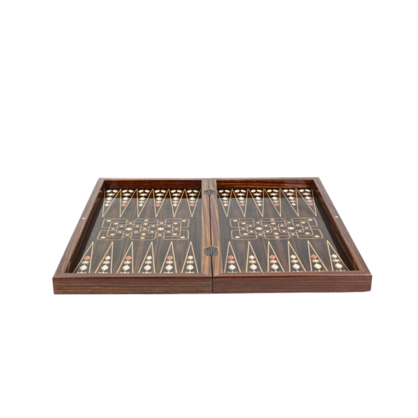Wooden Carved Backgammon Set 23 Inch - Image 4
