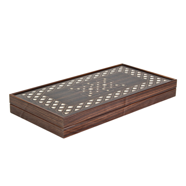 Wooden Carved Backgammon Set 23 Inch