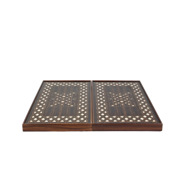 Wooden Carved Backgammon Set 23 Inch - Image 3