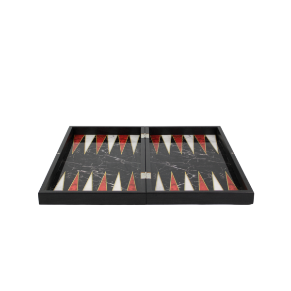 Wooden Black Marble Design Chess & Backgammon Set 19 Inch - Image 5