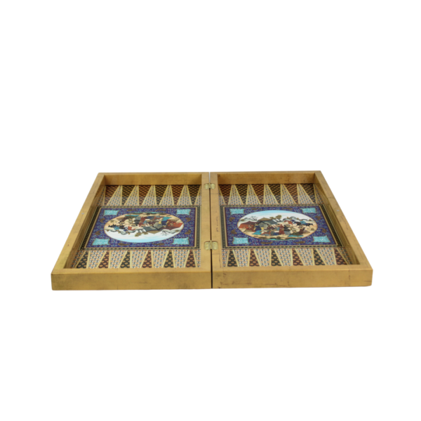 Wooden Khatam Design Chess & Backgammon Set 20 Inch - Image 5