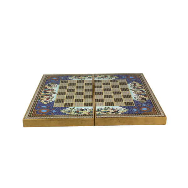 Wooden Khatam Design Chess & Backgammon Set 20 Inch - Image 4