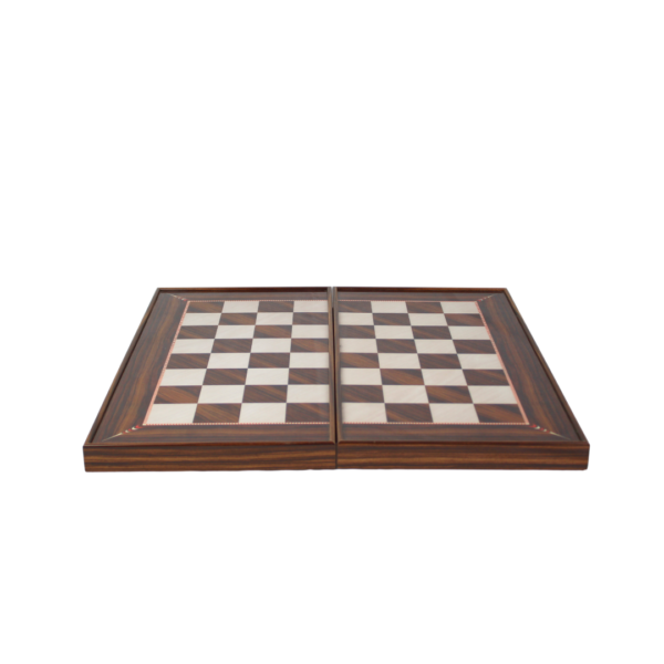 Wooden Walnut Design Chess & Backgammon Set 20 Inch - Image 4
