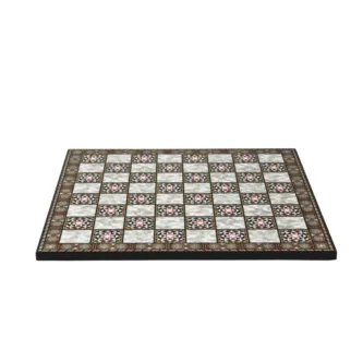 Mother Of Pearl Design Chess Board 14 Inch