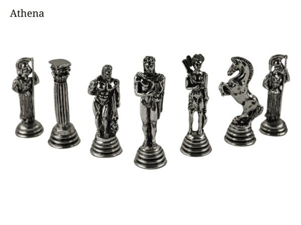 Mahogany Personalised Metal Chess Set with Drawstring Bag 14 Inch - Image 12