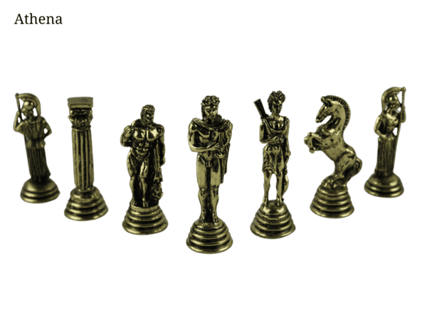 Mahogany Personalised Metal Chess Set with Drawstring Bag 14 Inch - Image 11