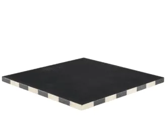 Black Leatherette Personalised 3D Acrylic Staunton Chess Pieces with Drawstring Bag 14 Inch