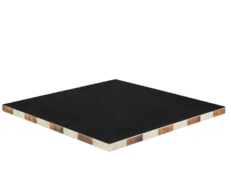 Brown Leatherette Personalised 3D Acrylic Staunton Chess Pieces with Drawstring Bag 14 Inch