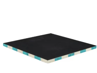 Blue Leatherette Personalised 3D Acrylic Staunton Chess Pieces with Drawstring Bag 14 Inch