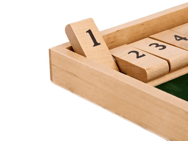 2 Player Red Shut the Box Family Game 8.3 Inch - Image 4