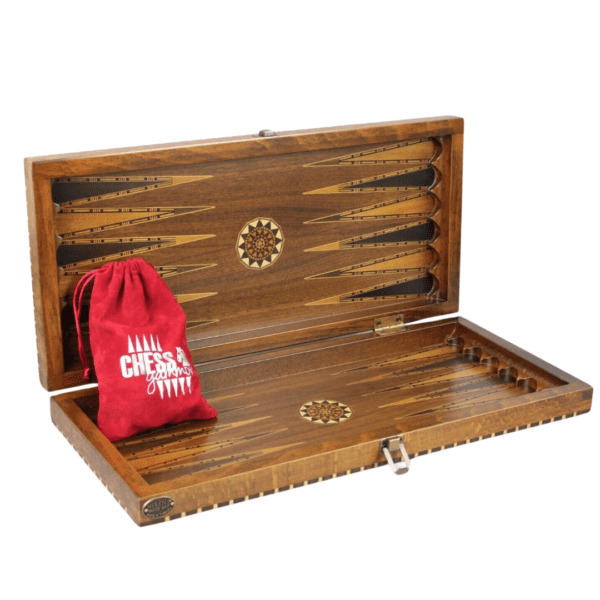 Rural Helena Walnut Backgammon Set 20 Inch - Image 2
