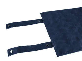 Blue Travel Roll Up Chess Set 13 Inch