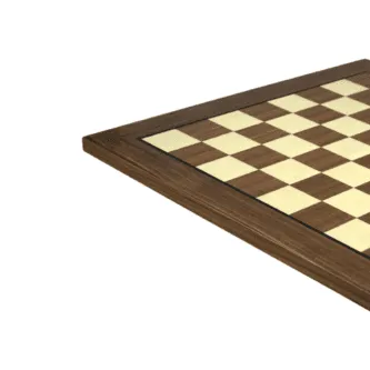 Walnut Chess Set 20 Inch With Helena Flat Chess Board and Weighted Sheesham Executive Staunton Chess Pieces 3.75 Inch