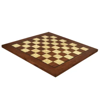 Isle of Lewis Chess Set With I Ivory & Brown Resin Chess Pieces 3.5 Inch and Rosewood Chess Board 20 Inch