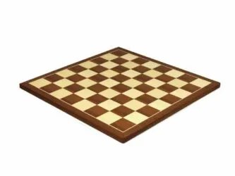 Isle of Lewis Chess Set With II Ivory & Red Resin Chess Pieces 3.5 inch and Mahogany Chess Board 20 inch