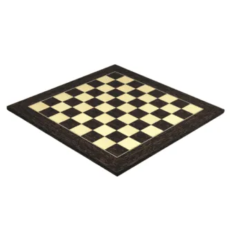 Isle of Lewis Chess Set With II Ivory & Red Resin Chess Pieces 3.5 Inch and Tiger Ebony Chess Board 20 Inch