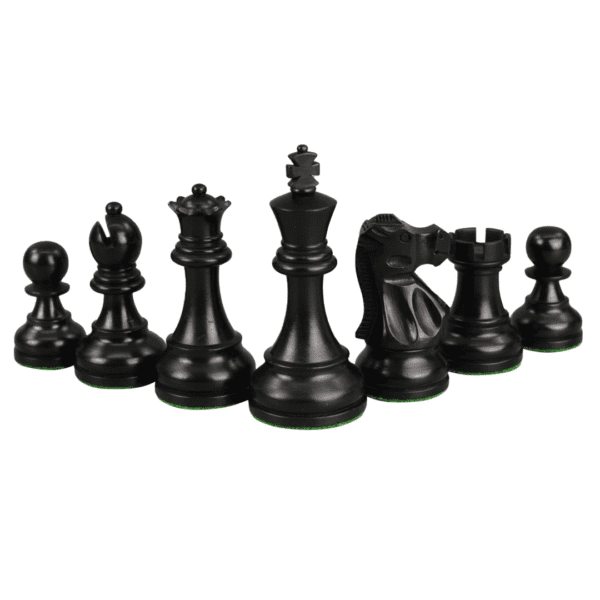 Wenge Chess Set 21 Inch With Wenge Chess Board and Weighted Ebonised Staunton Reykjavik Chess Pieces 3.75 Inch - Image 6